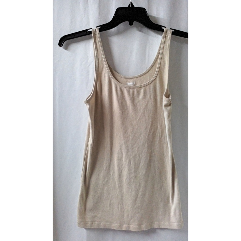 Old Navy‎ Tami Tank Top Large Beige Cotton Modal Blend Scoop Neck Camisole Solid